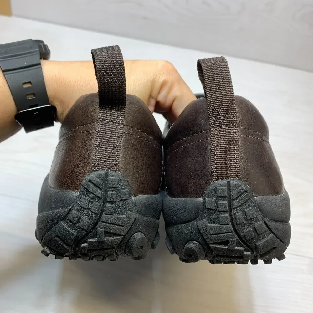 Merrell Jungle Moc Casual Shoes Men's Size 13 Brown Leather Comfort Slip On - Picture 4 of 8